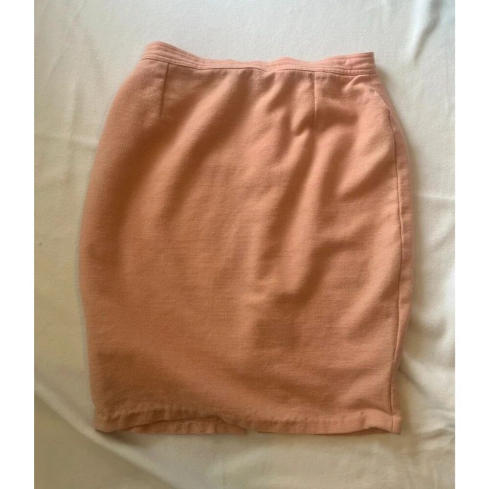 Rare Vintage Valentino Miss V Pink Pencil Skirt Size 14